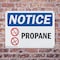 Signmission Propane OSHA Notice Sign, Plastic, 10in W x 7in L, 2PK OS-2PACK-NS-P-710-L-17893 - alternate 2